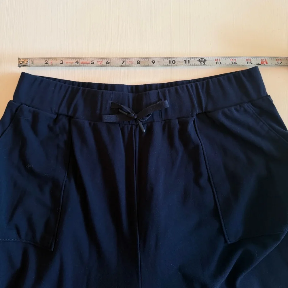 Cozy Earth Women's Bamboo Stretch-Knit Wide Leg Pant Navy Blue XL - Picture 11 of 11